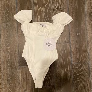 NWT Princess Polly White Bodysuit
